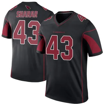 Men's Karson Sharar Arizona Cardinals Legend Black Color Rush Jersey