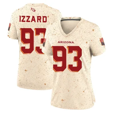 Women's Coziah Izzard Arizona Cardinals Game Natural 2025 Rivalries Collection Jersey