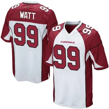 Youth J.J. Watt Arizona Cardinals Game White Jersey